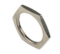 127-489 RS PRO Brass Cable Gland Locknut, M25 Thread