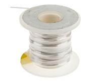 39x2205-wh005 Alpha Wire Hook-up Wire Silicone Series White 0.33 mm² Hook Up Wire, 22 AWG, 7/0.25 mm, 30.5m, Silicone Insulation,