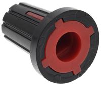 467-6730 RS PRO 17mm Black Potentiometer Knob for 6.4mm Shaft D Shaped