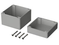 02228000 Bopla Euromas Series Light Grey Polycarbonate Enclosure, IP66, IK07, Light Grey Lid, 122 x 120 x 105mm