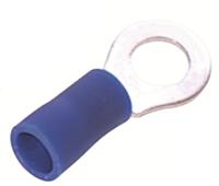178-7267 RS PRO Insulated Ring Terminal, 4.3mm Stud Size, 1.5mm² to 2.5mm² Wire Size, Blue