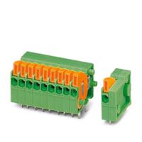 1810874 Phoenix Contact PCB Terminal Block, 29-Contact, 2.54mm Pitch, Wave Soldering, 1-Row, Push In Spring Termination