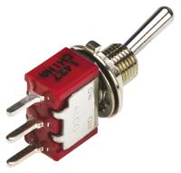 4-1825136-5 TE Connectivity Toggle Switch, PCB Mount, On-On, SPDT, Through Hole Terminal, 120 V ac, 28V dc