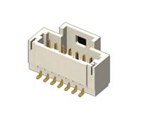 t1m-02-f-sv-l Samtec T1M Series Straight Surface PCB Header, 2 Contact(s), 1 mm Pitch, 1 Row, Shrouded