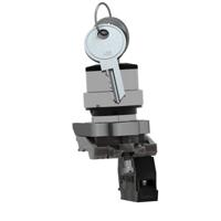 xb4bg41 Schneider Electric XB4 2 positions Metal Screw Key Switch 1NO, 0.55 (dc) A, 6 (ac) A 22mm IP66, IP67, IP69, IP69K 455