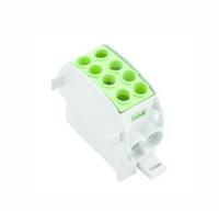 1561670000 Weidmuller Distribution Block, 2 Way, 25 mm², 35 mm², 202A, 1 kV ac/dc, 600 V, Green