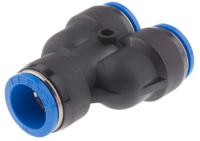 qsy-16 Festo QSY Series Y Tube-to-Tube Adaptor, Push In 16 mm to Push In 16 mm, Tube-to-Tube Connection Style, 130609