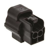 174352-2 TE Connectivity, Econoseal J Mk II+ Automotive Connector Plug Black 2 Way