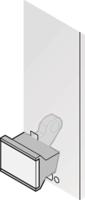 20817-329 nVent SCHROFF Guide Rail Handle for Use with Front Panels