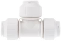 pem0215w John Guest Plastic Pipe Fitting, 90° Push Fit Tee, 15mm
