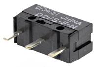 d2fs-f-n Omron Pin Plunger Micro Switch, PCB Straight Terminal, 100 mA @ 5 V dc, SPST, IP40