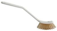 42885 Vikan Hard Bristle White Scrubbing Brush, 25mm bristle length, PET bristle material