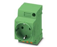 0804041 Phoenix Contact German Mains Sockets, 16A, DIN Rail Mount, 250 V