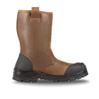 jalbox-00jje19 Jallatte Black/Brown Polymer Toe Capped Unisex Safety Boot, UK 11, EU 46
