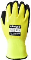 gioth10 Polyco Healthline Grip It Yellow Nitrile Work Gloves, Size 10, Nitrile Coating