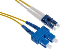 172-7310 RS PRO LC to SC Duplex Single Mode OS1, OS2 Fibre Optic Cable, Yellow, 15m