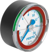 ma-50-16-r14-e-rg Festo Analogue Pressure Gauge 16bar Back Entry 50mm Outside Diameter
