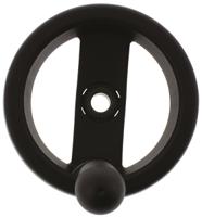 78521 Elesa Black Technopolymer Hand Wheel, 99mm diameter