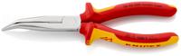 26-26-200 Knipex Long Nose Pliers, 200 mm Overall, Angled Tip, VDE/1000V, 73mm Jaw