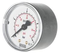 7833896 WIKA Analogue Pressure Gauge 4bar Back Entry 50mm Outside Diameter