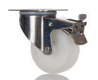 8477uoo100p62 Tente Braked Swivel Castor Wheel, 200kg Capacity, 100mm Wheel