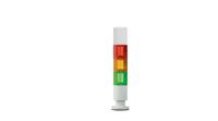 rnd-430-00069 RND RND 430 Series Red/Green/Orange Electronic Sounder Signal Tower, 3 Lights, 24 V, Surface Mount