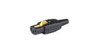 3-122-074 IEC C13 Cablecon, Lock, 10A, BLK, 8.5mm