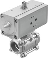 vzba-1-gg-63-t-22-f0405-v4v4t-pp30-r-90-c Festo Ball Valve type Pneumatic Actuated Valve, 63
