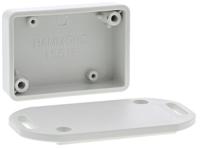 1551fflgy Hammond 1551 Series Grey ABS Enclosure, IP54, Flanged, Grey Lid, 50 x 35 x 15mm