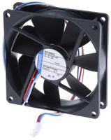 3412-n2glle-453 ebm-papst 3400 N Series Axial Fan, 12 V dc, DC Operation, 36m³/h, 420mW, 92 x 92 x 25mm