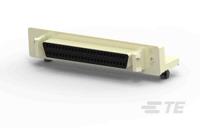 5787082-5 TE Connectivity Amplimite 0.50 50 Way Right Angle Through Hole D-sub Connector Socket, 1.27mm Pitch, with Latchblocks