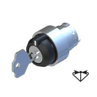 238-3933 RS PRO 3-position Key Switch Head, Spring Return from Left and Right, 22.5mm Cutout