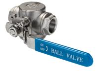 499-1950 RS PRO Stainless Steel T Port, 3 Way, Ball Valve, Threaded, BSPP 3/4in, 68bar Operating Pressure