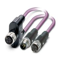 1514579 Phoenix Contact SAC Series Bus Cable, 5 Cores, 0.25 mm², 24, 500mm, Shielded Shield, Data Transfer Cable Cable