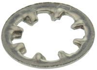 187-0614 RS PRO A2 304 Stainless Steel Internal Tooth Shakeproof Washer, M8, DIN 6797J