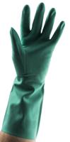 914 Polyco Healthline Green Nitrile Chemical Resistant Work Gloves, Size 7, Small, Nitrile Coating