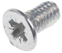 483-1274 RS PRO Bright Zinc Plated Steel Countersunk Head Thread Forming Screw, M4 x 8mm Long