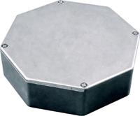 1590stpc Hammond 1590 Series Natural Die Cast Aluminium Enclosure, IP54, Natural Lid, 133 x 133 x 35mm