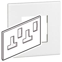 5-751-00 Legrand White 2 Gang Light Switch Cover