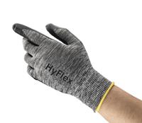 11801080 Ansell HyFlex 11-801 Grey Nylon Nylon Work Gloves, Size 8, Nitrile Foam Coating