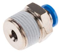 qs-38-6 Festo QS Series Straight Threaded Adaptor, R 3/8 Male to Push In 6 mm, Threaded-to-Tube Connection Style, 190645