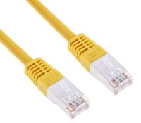 411-520 RS PRO, 1m Cat6, Yellow RJ45 to Male RJ45 Male, S/FTP Shielded, Terminated PVC Sheath