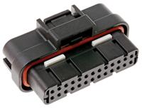 1473712-1 TE Connectivity, SUPERSEAL Automotive Connector Plug Black Cable Mount 26 Way