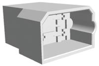 180901 TE Connectivity, FASTIN-FASTON .250 4 Way Nylon Crimp Terminal Housing, 0.25in Tab Size, Natural