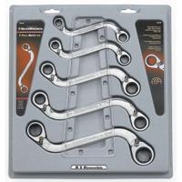 537-5911 RS PRO 5-Piece Spanner Set, 10 x 12 → 19 x 22 mm, Chrome Vanadium Steel