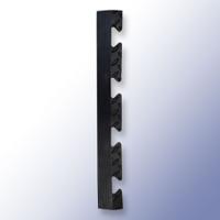 221-7923 RS PRO Black Floor Tile Edging PVC Anti-Slip Tile 470mm x 470mm x 14mm