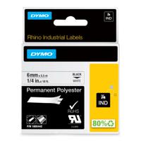 1805442 Dymo Black on White Label Printer Tape, 5.5 m Length, 6 mm Width