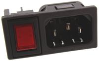 bzm27z000055b Bulgin C14 Snap-In IEC Connector Male, 10A, 250 V