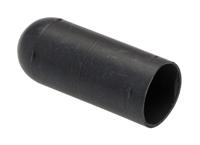 cap23-bk078 Alpha Wire Heat Shrinkable Cap Black, Semi-Rigid Polyolefin, 10.2mm