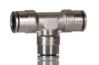100601000 Norgren PNEUFIT 10 Series Straight Fitting, Push In 10 mm to Push In 10 mm, Tube-to-Tube Connection Style